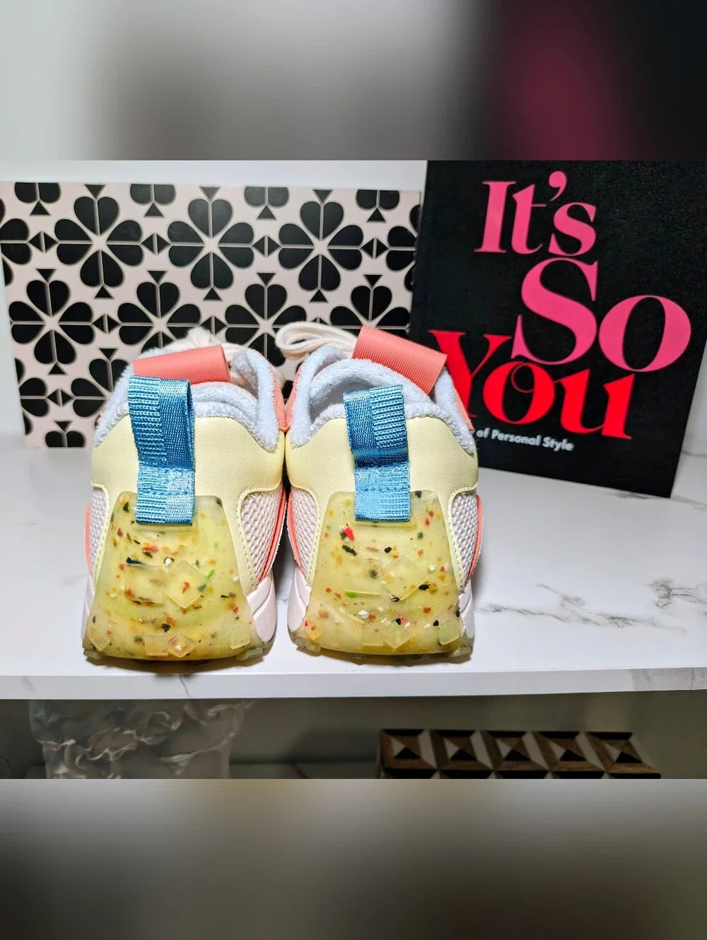 Kate Spade K As In Kate Runners Melon Ball Colorblocked Mesh w/ Suede Accents